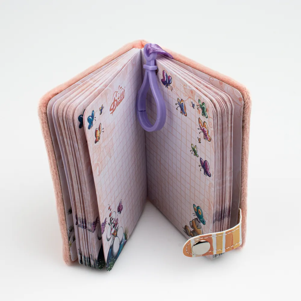 Cahier A7 Orange peluche Pimboli