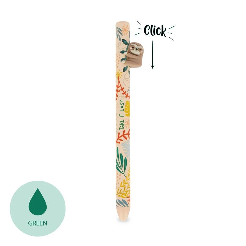 Stylo à bille rétractable Paresseux « Tranquille » - Câlins gratuits