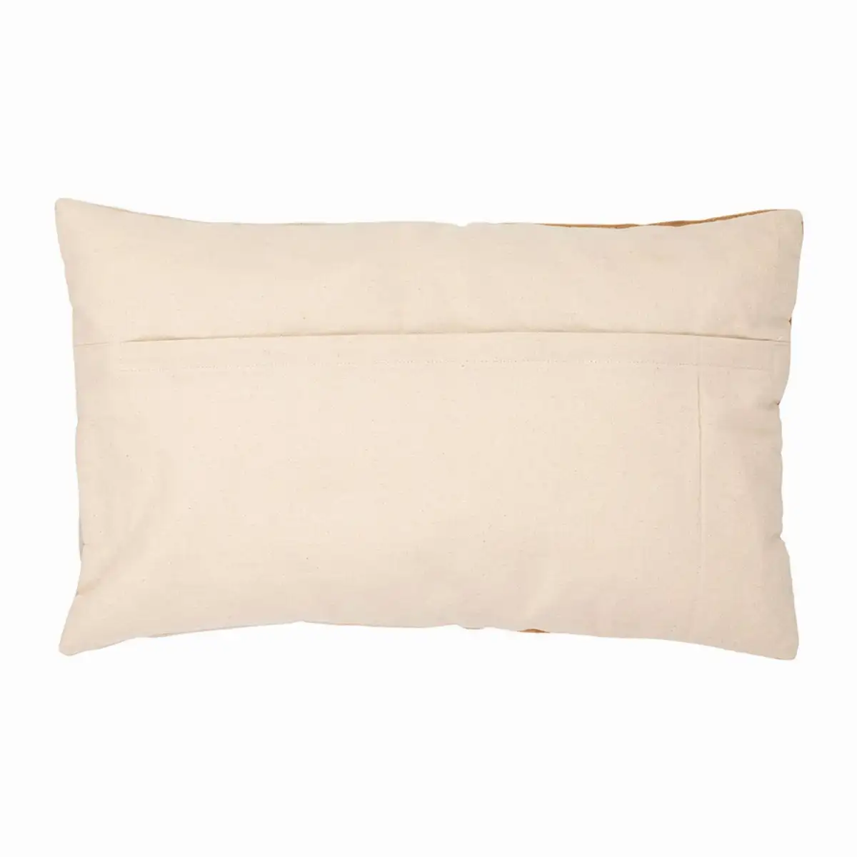 Housse de coussin en coton marron et beige 50x30cm