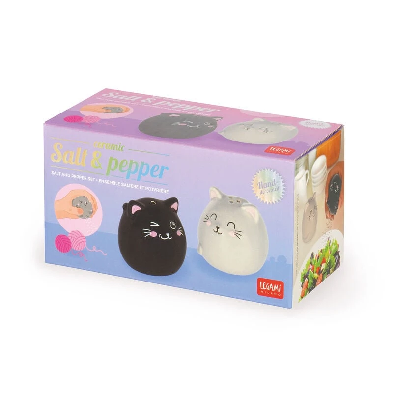 Ensemble Salière et Poivrière en Céramique Kitty