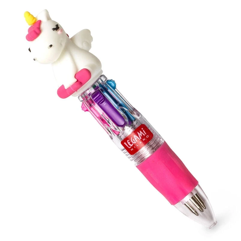 Mini Stylo à Bille 4 Couleurs - Unicorn