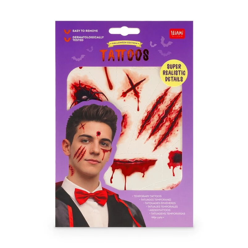 À la tombée de la nuit, ces barrettes commencent vraiment à faire sensation. Le Set de 4 Mini Barrettes à Cheveux - Clip Me Up! de Legami associe des chauves-souris pailletées et des fantômes qui brillent dans le noir pour créer des looks d'Halloween irré