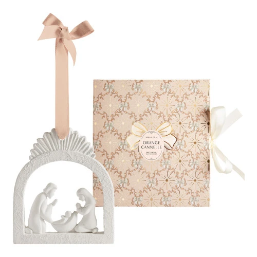 Crèche de Noël parfumée Rubans de Fête - Orange Cannelle