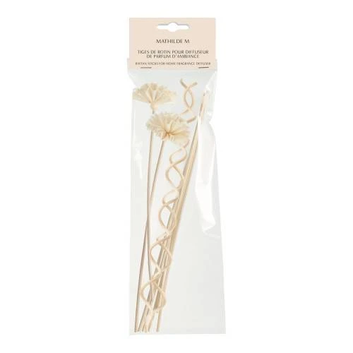 Sachet de 2 tiges Fleurs et 6 tiges de rotin pour diffuseurs de parfum Jardin de Fantaisies