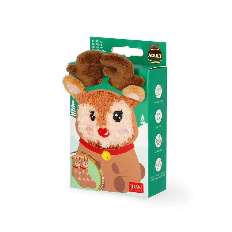Chaussettes Antidérapantes Adulte Reindeer