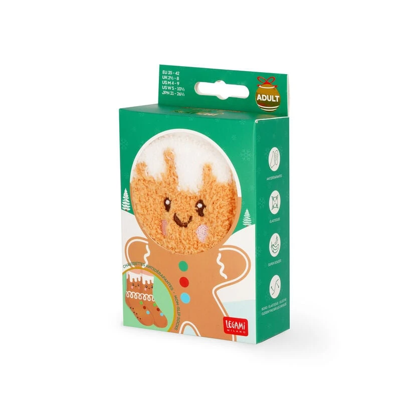 Chaussettes Antidérapantes Adulte Gingerbread