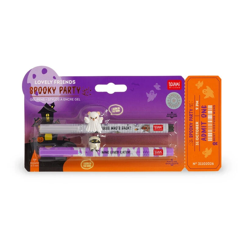Set de 2 Stylos Gel avec Animal Décoratif - Lovely Friends